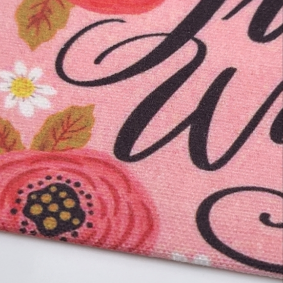 Floral Print Cosmetic, Storage Canvas Like Bag - Picture 7 of 9